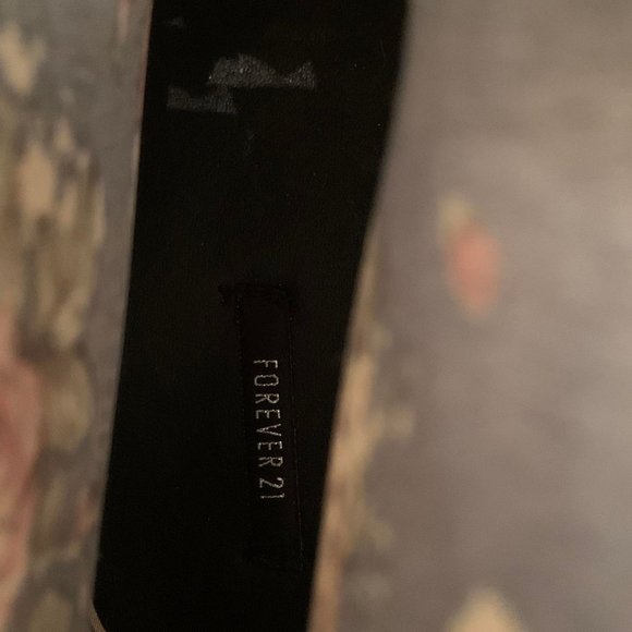 EUC Forever 21 Floral Lace Up Combat Boot Size 8 - Picture 6 of 6